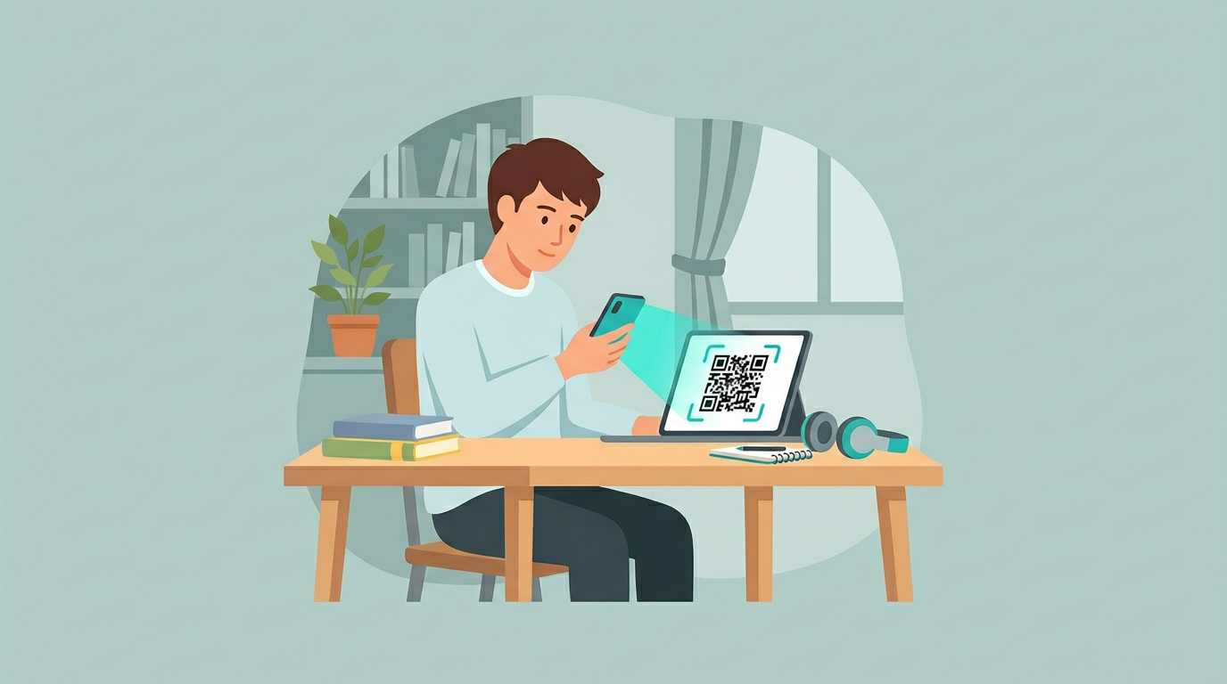 Guest scans the QR code